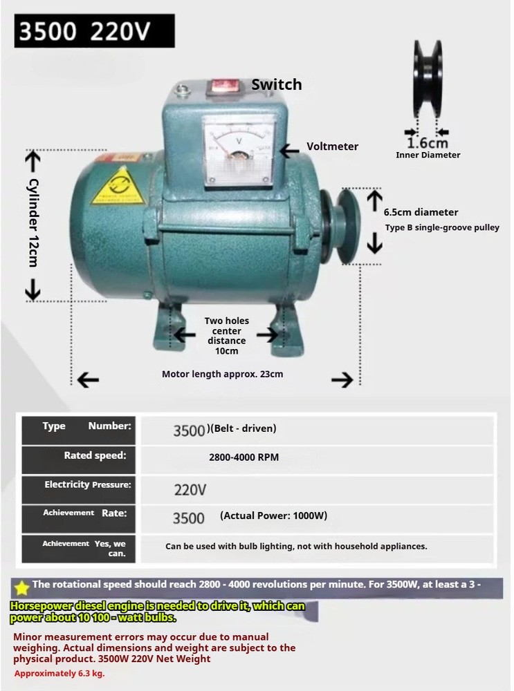 220V Permanent Magnet Brushless Generator Voltage Regulator & Excitation System