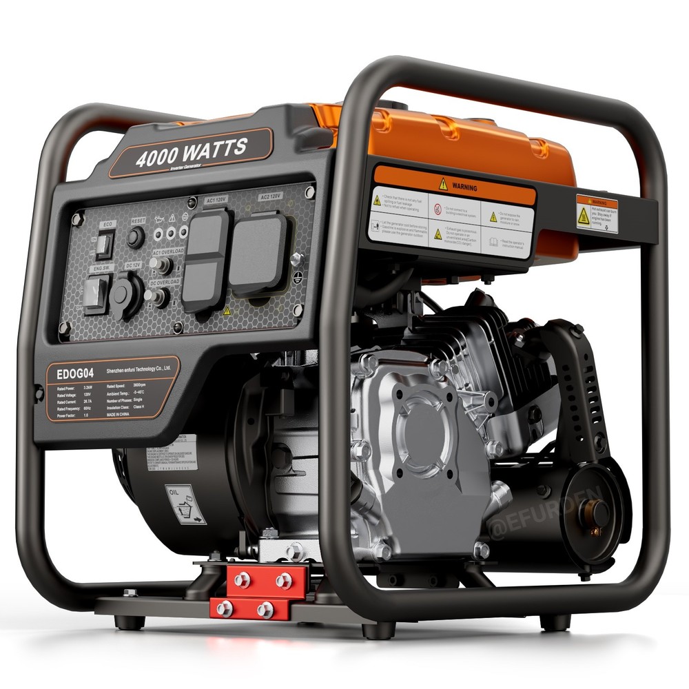 Efurden 4000W Inverter Generators Portable Gas Generator for Home & Camping Use