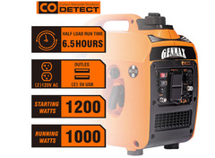 GENMAX Portable Generator EPA Compliant Eco-Mode Lightweight for Home & Camping