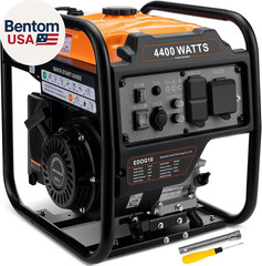 4400-Watts Inverter Generator, Open Frame Generator Gas Powered, Emergency Home