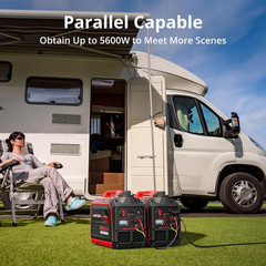 3800W Portable Inverter Generator with CO Sensor – Quiet & Lightweight for RV/Ca