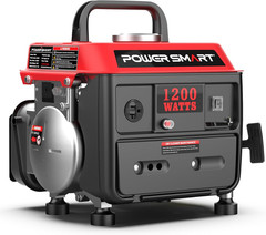 1200W Portable Gas Powered Generator, 71Cc 2-Stroke Single Cylinder Engine, 900W
