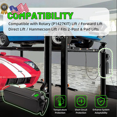 Hydraulic Oil Reservoir Tank (14L Black) Compatible with Rotary/Forward/Direc