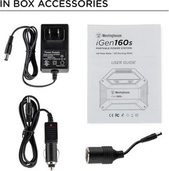 Westinghouse igen160s Portable Power Station: 155Wh 150 Peak Watt