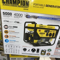 Champion 5,000-W Tri Fuel Gas Portable Generator with CO Sensor