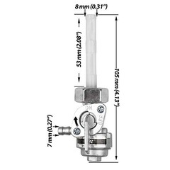 KW5-P01 Generator Petcock Fuel Gas Tank Switch Shut Off Valve for Predator