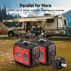 4800/3800W Generator Gas Power Electric Remote Start CO Alert Digital Display
