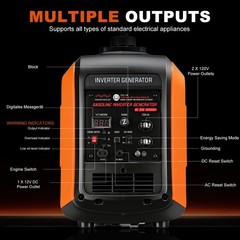 3500W Portable Inverter Generator Gas Powered Quiet for Home Backup Construction