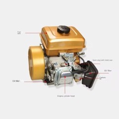 3kW 48V-72V Electric Start Tricycle Four-Wheel Gasoline Generator Range Extender