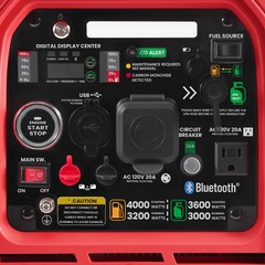 4KW Gasoline/LPG Inverter Generator Portable Quiet Bluetooth E-start Super Quiet
