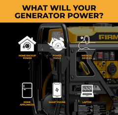Firman WH03662OF 4500W Dual Fuel Inverter Generator Electric Start FreeShip