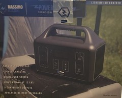 Portable Power Box Solar Rechargeable 500W Power Station Massimo Electric