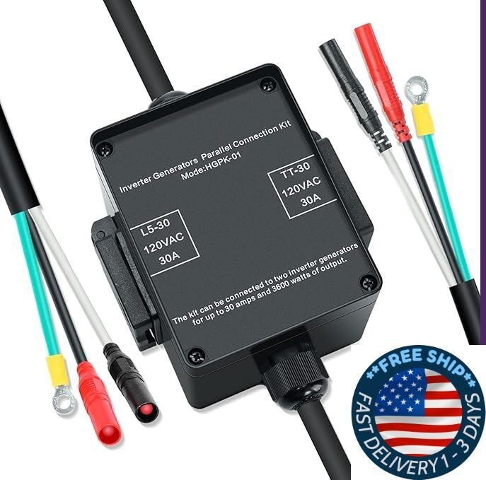 Kit paralelo de generador de 30 amperios y 3600 vatios para generadores.neuvo.