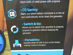 Pulsar PG5250BCO 5250W Dual Fuel Portable Generator 224cc Propane or Gas