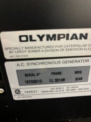 Olympian 75 KW CAT standby home generator