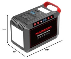 Portable Power Station 300W MARBERO Camping Solar Generator Backup for Emergency