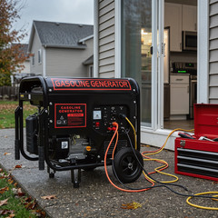 3800W Gas Inverter Generator Manual Start 110V&220V Generators Portable Quiet