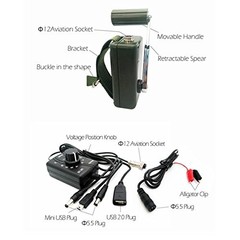 Hand Crank Generator 30W 0-28V USB Plug for Mobile