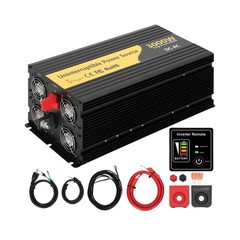 New Upgrade 3000W Pure Sine Wave Inverter Charger, Auto Transfer Switch, Remo…
