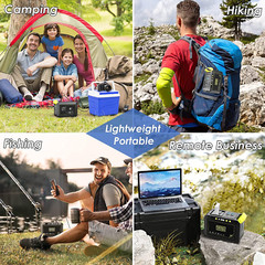24000Mah Portable Power Station Outdoor Solar Generator Camping Emergency Backup