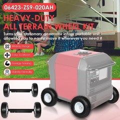 All Terrain Wheel Kit for Honda EU3000is Generator Replaces for 06423-ZS9-020AH
