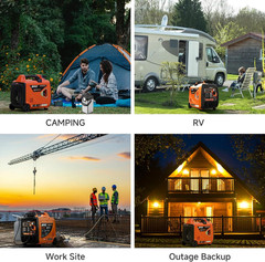 Portable Dual Fuel Inverter Generator 4300W with Remote Start