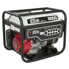 NorthStar Commercial-Grade Portable Generator, Honda GX390 OHV Engine, 6600