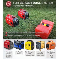 HND1.2CD Bergs II Dual System Fuel Extender Run Generator Kit for Honda EU2200