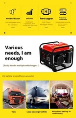 24v Volt Parking Air Conditioner Generator Inverter Gasoline Diesel Car Carrier