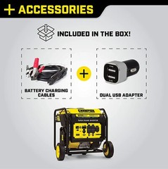 Champion 6,250-Watt Super Quiet Portable RV Ready Gas Powered Inverter Generator