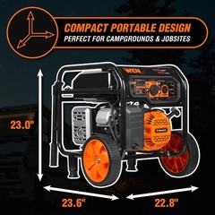 WEN GN5600 5600W Portable Generator 224cc Transfer Switch RV
