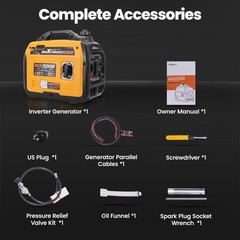 2500W Dual Fuel Inverter Generator Probable for Travel Trailers Camping
