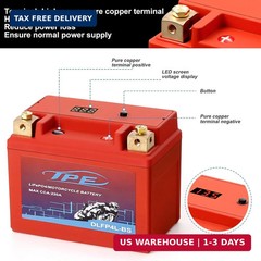 TPE Lithium Motorcycle Powersport Battery LiFePO4 Engine Start Battery 12.8V 2.5