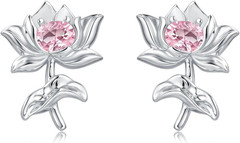 Sterling Silver Scottish Thistle/Daisy/Rose/Sunflower/Lotus/Dandelion Stud Earri