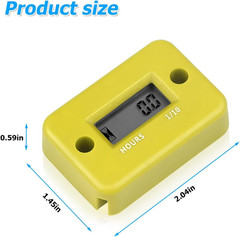 Car Digital Inductive Hour Meter Waterproof IP68, for Gas Engine Generator Te…