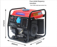 Portable Gasoline Generator for Home Use 1000W 220V Single-Phase Small