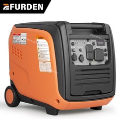 Efurden Potable Inverter Generator 4.8KW Gas Powered RV Ready CO Sensor w/ Wheel