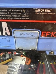 Vintage Yamaha EF1000 EF 1000 Portable Generator 12VDC Japan W/Manual & Cable