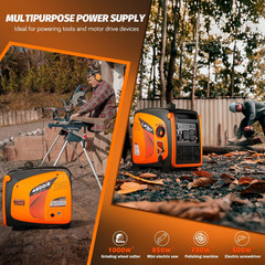 4800W Portable Inverter Generator with Remote Electric Start, Super Quiet Gas Po