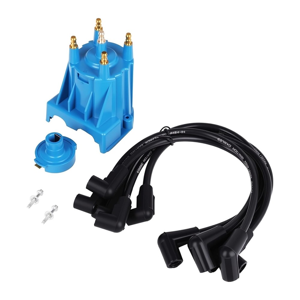 Ignition Tune Up Kit with Distributor Cap and Rotor and Spark Plug Wires Set …