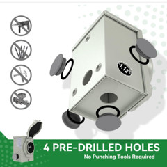 50 Amp Generator Cord 15FT & Pre-Drilled Inlet Box, NEMA 14-50P to SS2-50R, ETL