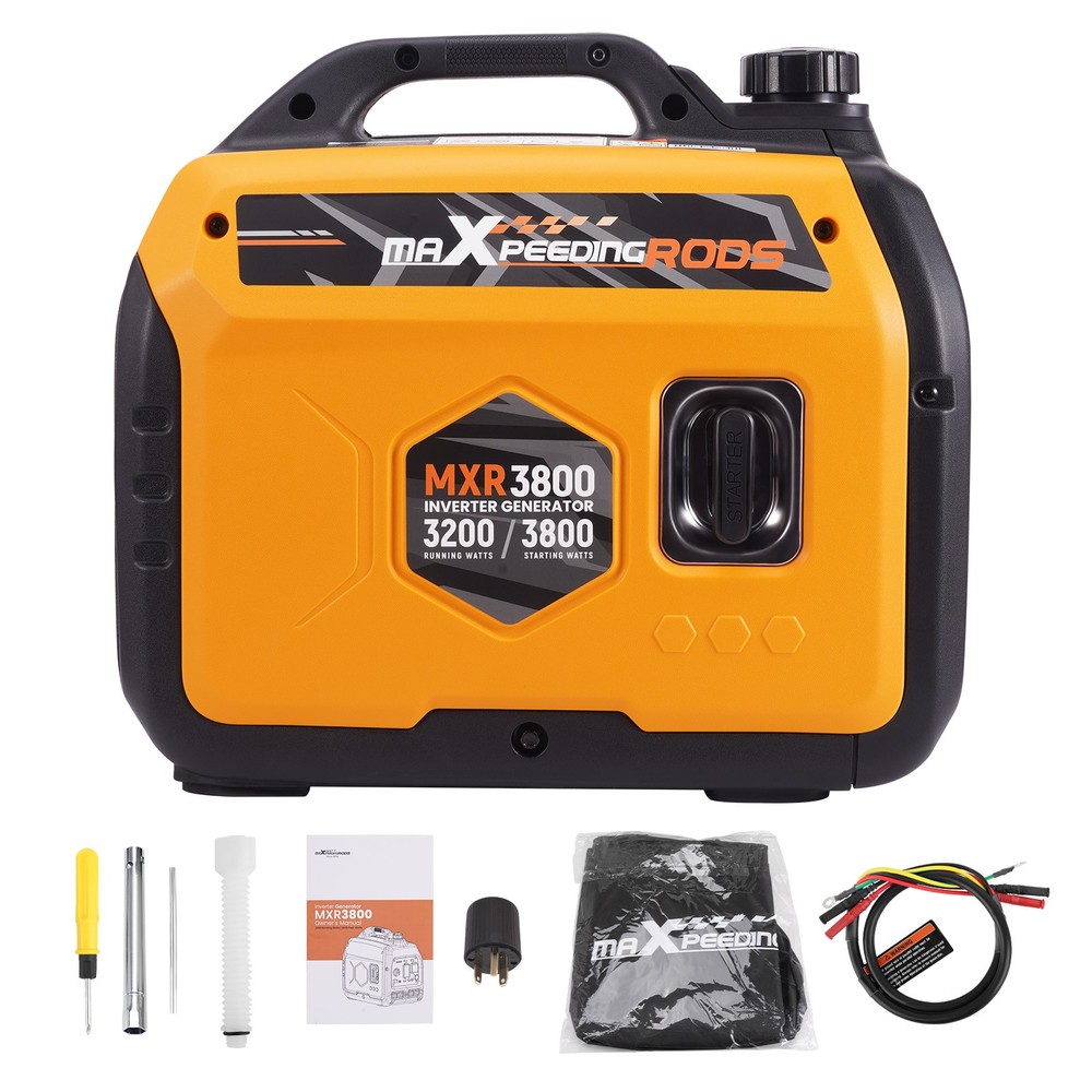 Portable 3200W Inverter Generator 58dB Low Noise Perfect for RV Trips Tailgating
