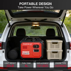 PowerSmart 3000W Inverter Generator | RV-Ready, CO Auto Shut-Off, 59 dB