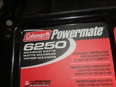 Backup generator portable 6250 W Coleman Briggs & Stratton Excellent Condition