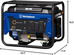 Westinghouse 4650 Peak Watt Portable Generator, RV Ready 30A Outlet, Gas Powered