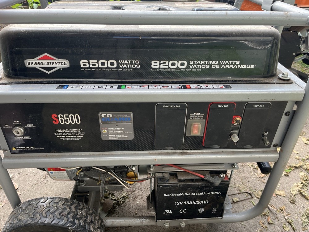 briggs and stratton generator 6500