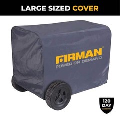 FIRMAN Generator Cover Portable Heavy Duty Waterproof Vinyl Black 5000-8000 Watt