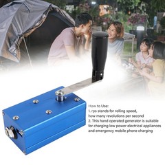 High Power Hand Generator Crank With COB Light For Emergency Trending