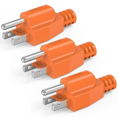 Neutral Ground Bonding Plug 3-Pack for Inverter Generator & RV Camping, 16A Surg