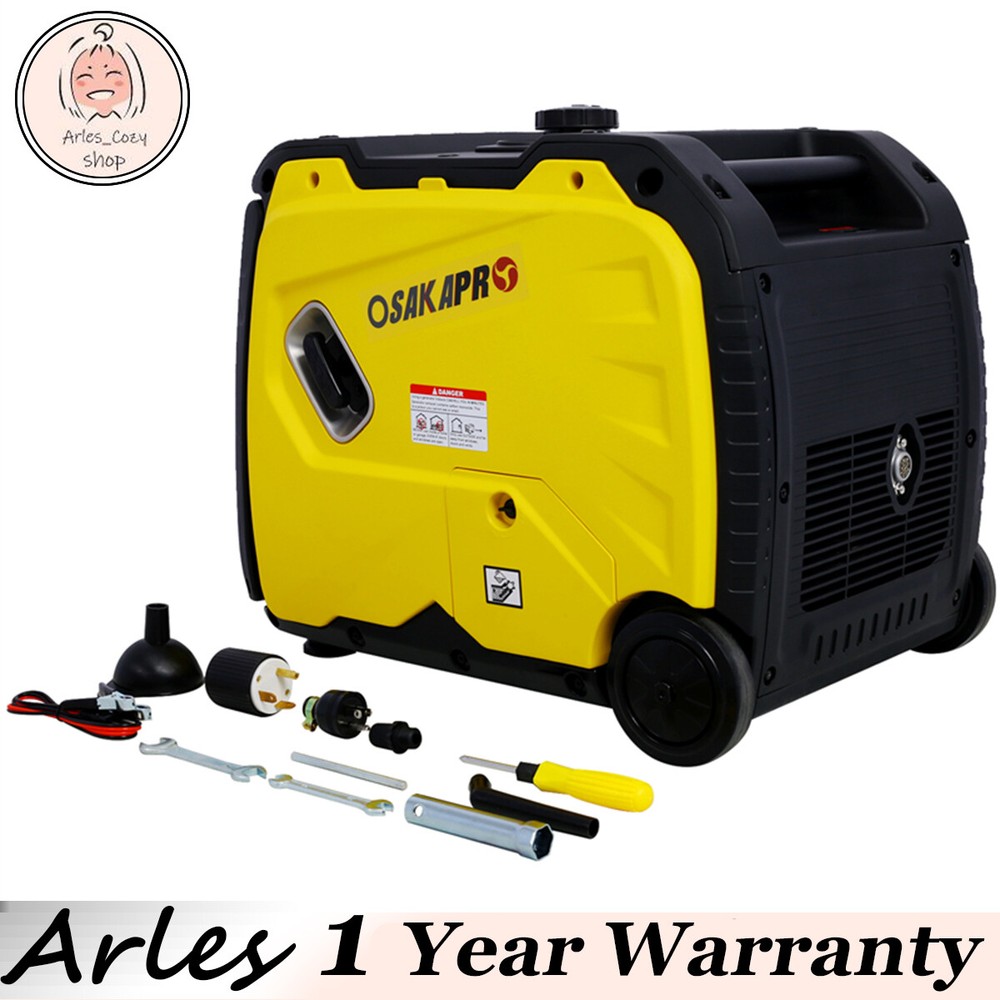 Portable Inverter Generator 4500w Electric Start w/ wheels&Handle 212cc 4 stroke